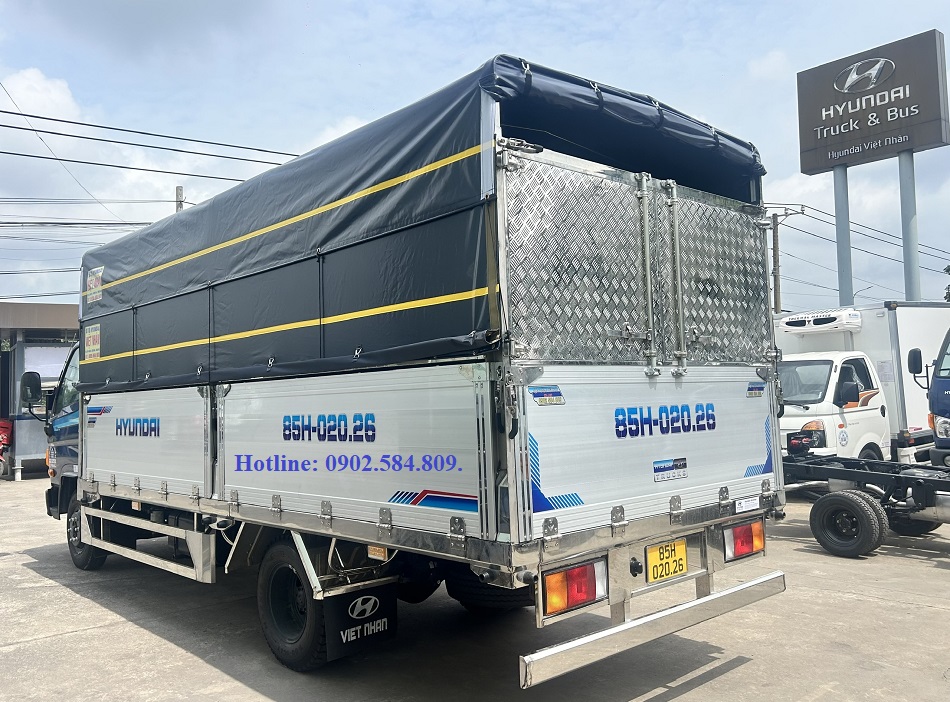 xe tải w750l mui bạt bửng nhôm